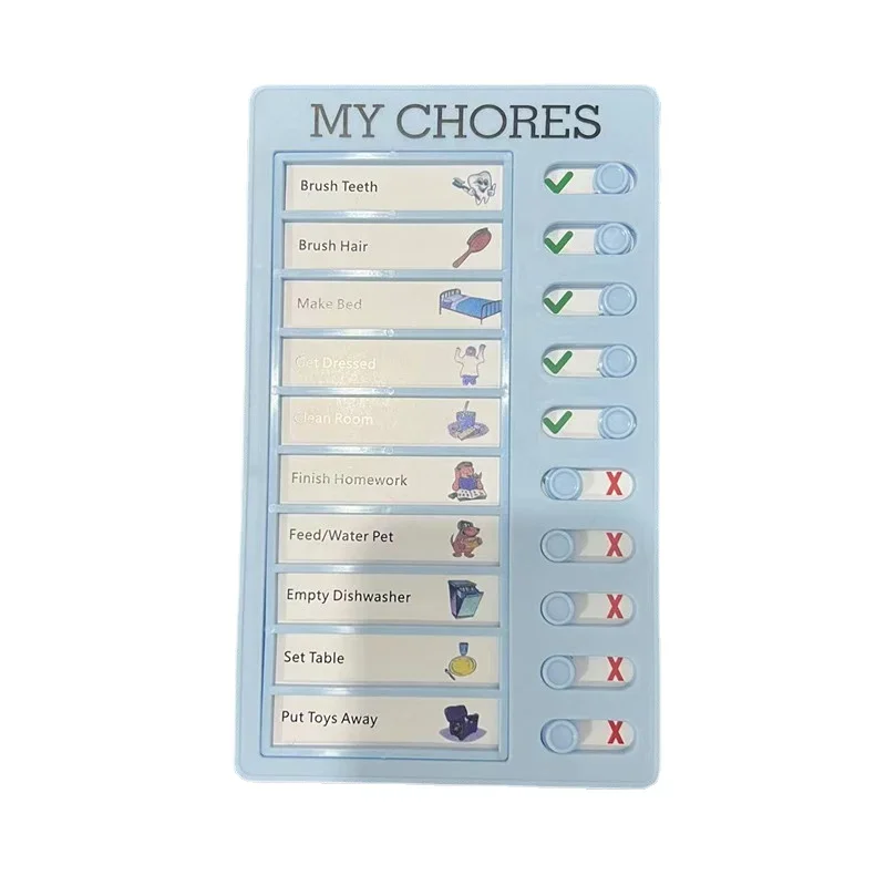 Note Card Device Schedule Organization Note Card Punch Card Device For Notes Daily Task Planning Portable Memo Checklist Elderly Child Note Board