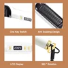 Electric Heating Straight Comb Double Use LCD Electric Hair Straightener Curler Anti-Scalding Styling Tool Straightening Brush 6