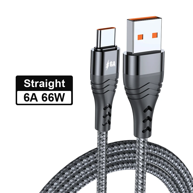 hdmi to iphone cable USB Type C Cable 6A 66W SCP For Huawei Mate 40 Pro 5A Fast Charging USB C Charger Cable Data Cord for Xiaomi Samsung OPPO 1/2/3M apple iphone charger cable Cables