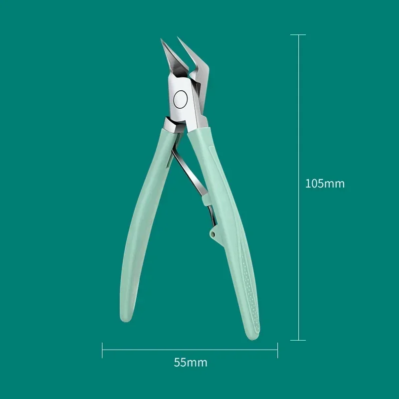 Professional Nail Clipper Cuticle Nippers For Paronychia Stainless Steel Nail Cutters Ingrown Toenail Scissors Manicure Tool