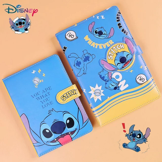 Livre de poche Disney Stitch pour étudiants, papeterie de dessin animé,  Kawaii, en cuir, pour devoirs, journal intime, fournitures d'étude, cadeau  - AliExpress