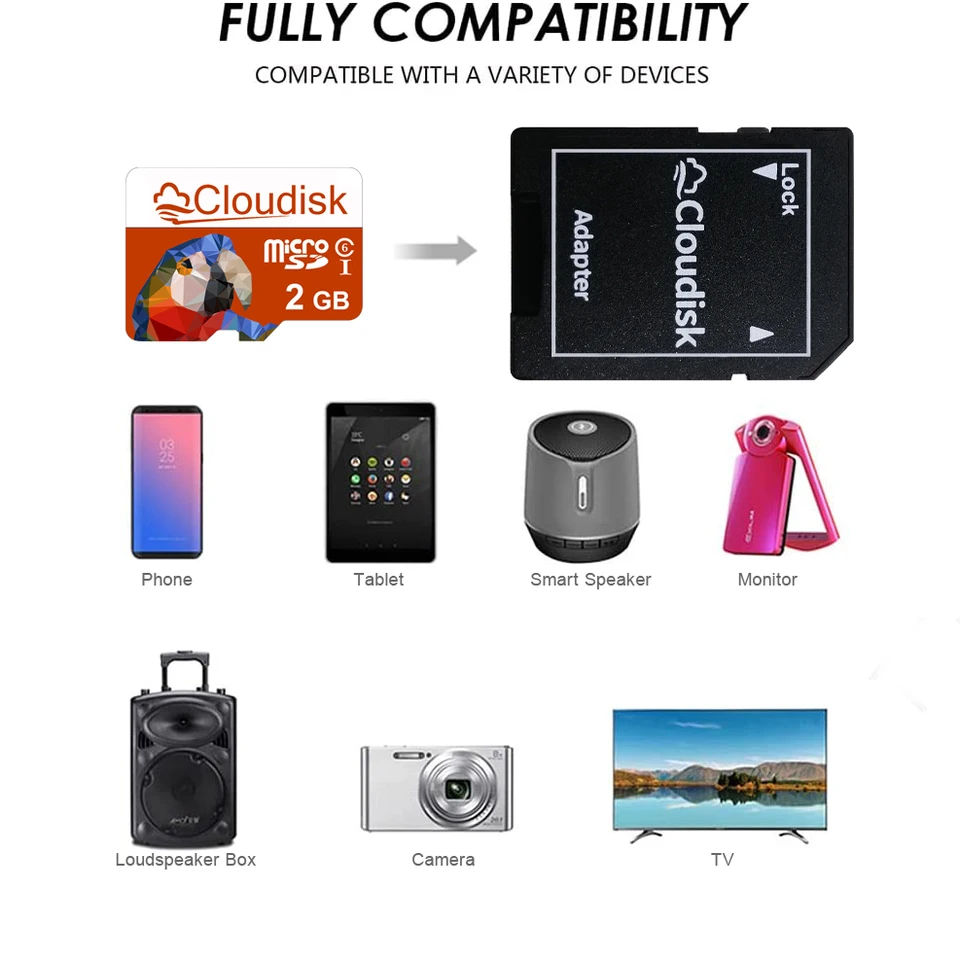 2 Schede Micro SD Da 4GB Classe 6 Con Adattatore SD, Memoria Flash Originale, Taiwan - 5