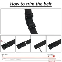 Men's Belt Automatic Metal Buckle Imitation Nylon Webbing Outdoor Work Belt Toothless Automatic Buckle Casual Sports Canvas Belt 4