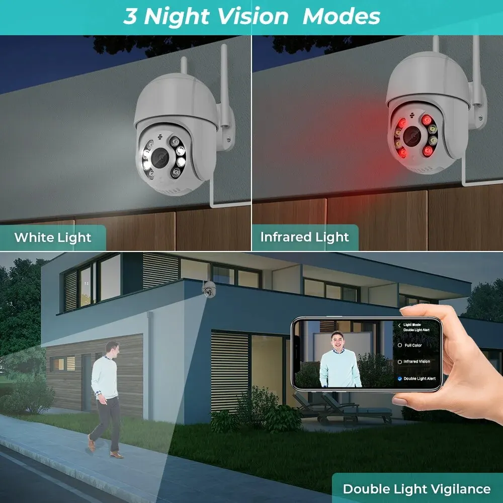 8MP 4K IP Camera 5MP Speed Dome Auto Tracking PTZ Camera Smart Home Outdoor Wireless WIFI Surveillance Monitor