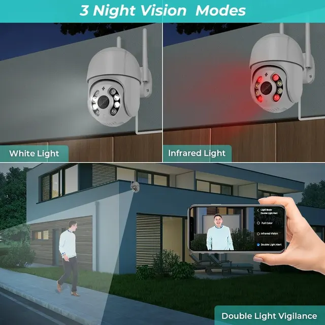놀라운 선명도와 지능적인 기능으로 집과 재산을 보호하는 최첨단 카메라