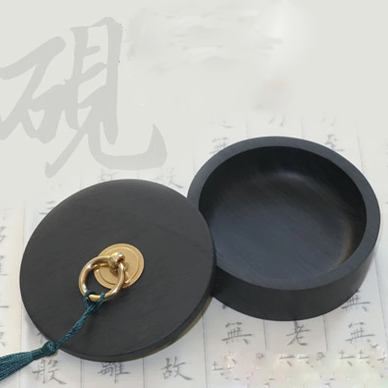 

5 6 8 inch Chinese Inkstone Inkslab for Calligraphy Ink-well Ink stone student ink stone with cover She Yan For Grinding Inkwell