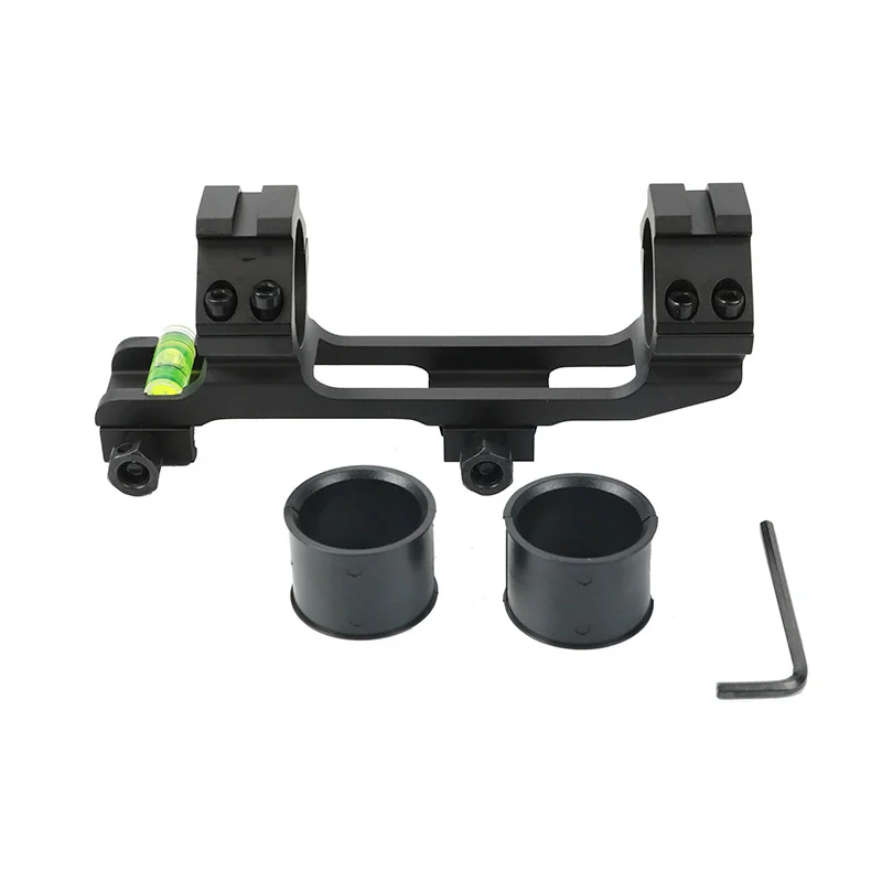 One piece sight bracket 20mm Picatini and Weaver rails 24.5/30mm pipe diameter sight bracket ring bubble level integrated