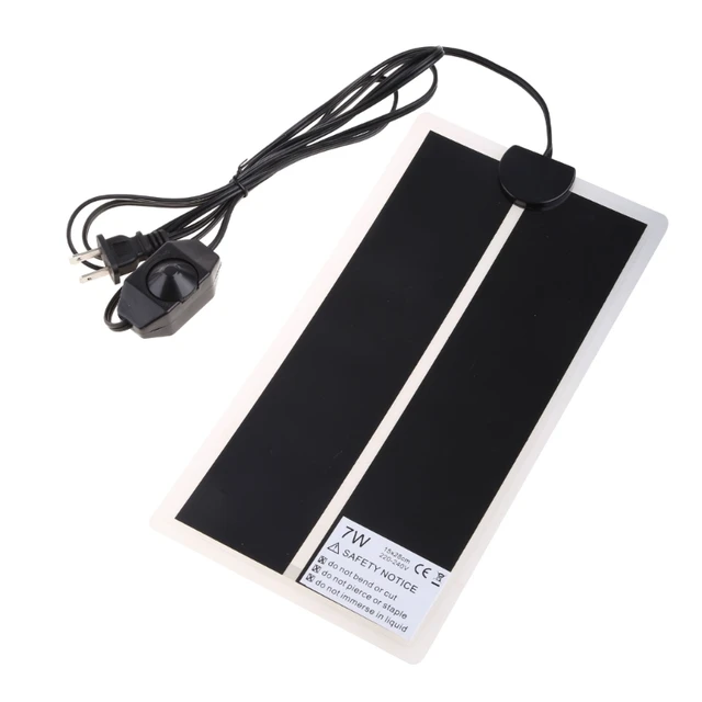 Reptile Heating Mat 220-240V 7W 5.5'' x 11'' for Turtle Snake Lizard for Frog Spider Amphibians Terrarium Reptile Habita 5