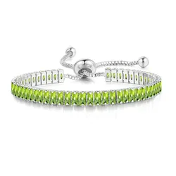 Elegant Rose Gold Adjustable Tennis Bracelet with Unique Black Crystal Accents - Wholesale Women's Jewelry (DZH035)