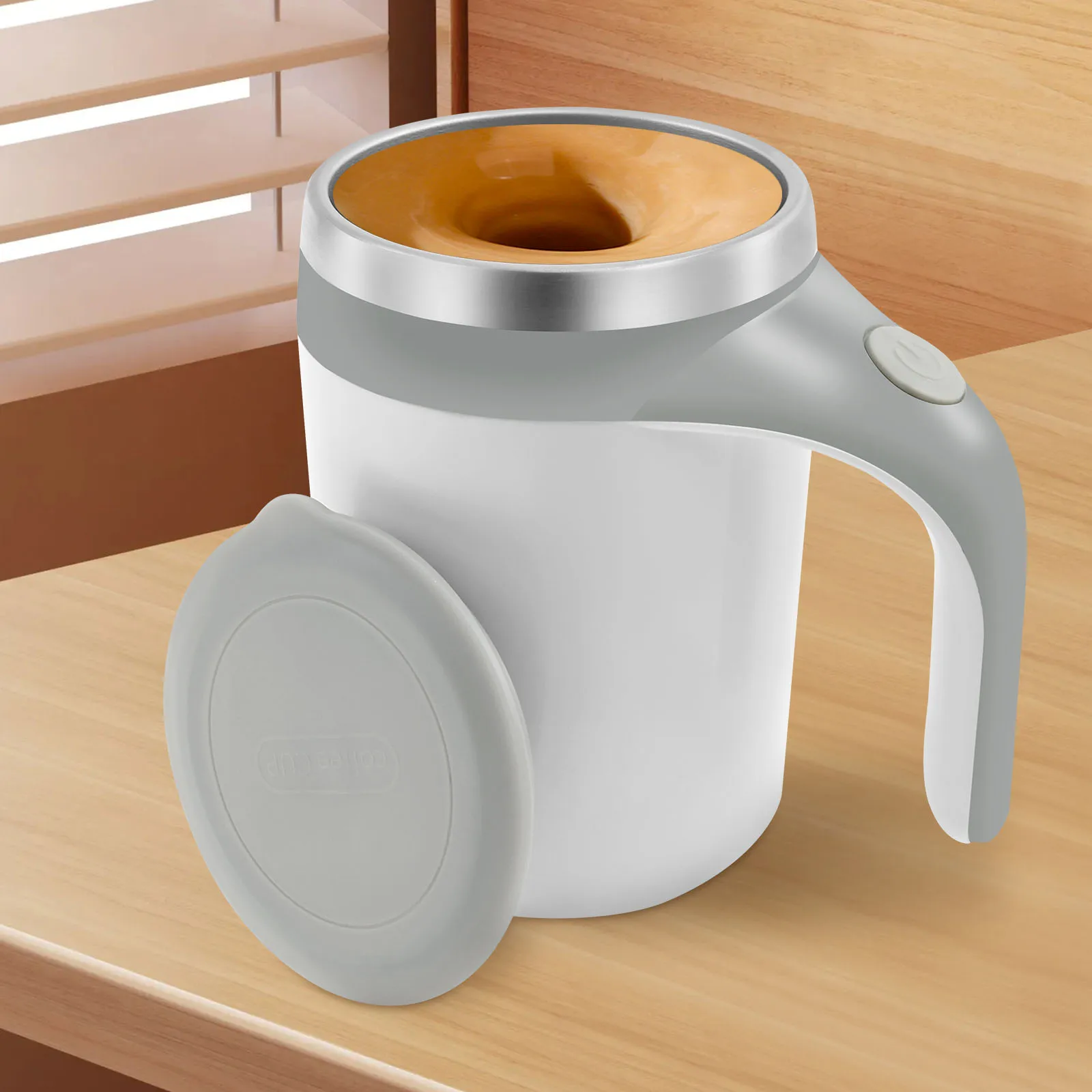 Self Stirring Coffee Mug Efficient Mixing Coffee Mug 380 ml Self Stirring Cup Battery Powered Electric Mixing