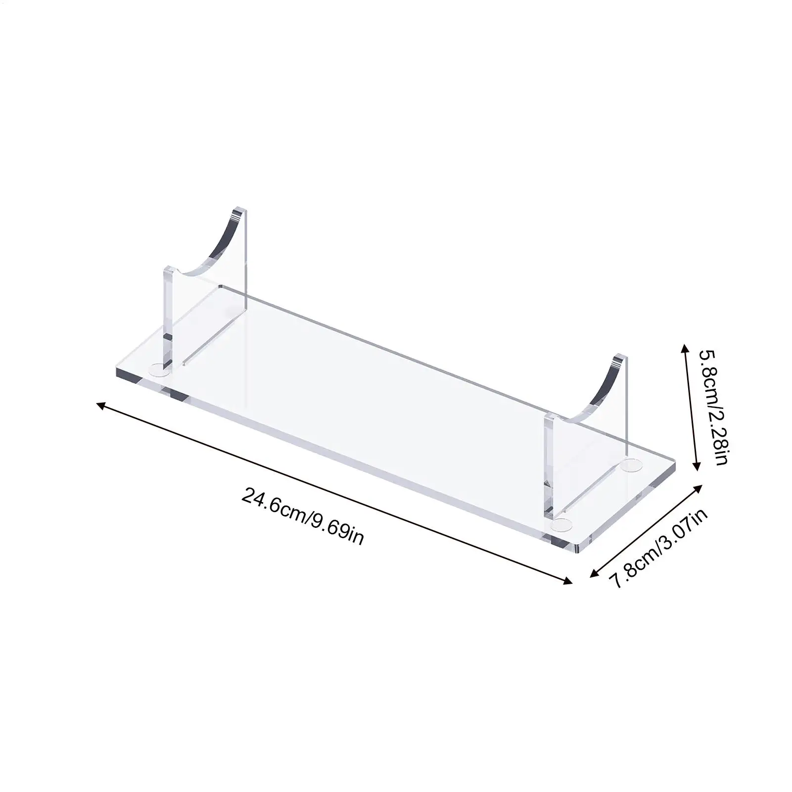 Clear Acrylic Display Stand Tabletop Organizer Rack Wand Organizer Rack For Collectors Fans Cosplay Hobbyists Home Decor Office