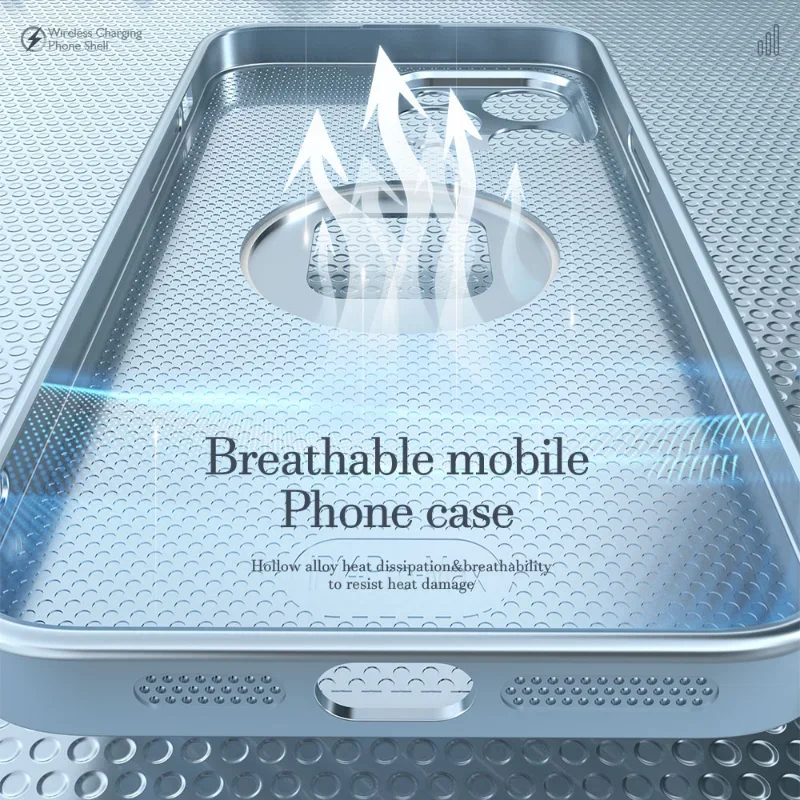 Soft Frame Aluminum Metal Case For iPhone 14 Pro Max 14 Plus Anti-fall Shockproof Protective Cover Magnetic Wireless Charging