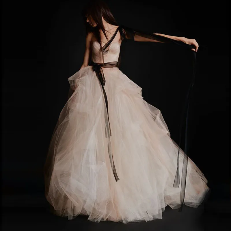 

Chic Draped Tulle Wedding Skirt Elegant Ruffles Puffy Tulle Long Prom Party Skirts Custom Made Photo Shooting Skirt Elastic