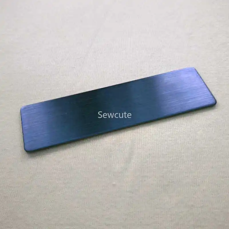 Gold Stainless Steel Name Badge Holders with Round Corners - 10 Pack, 70x20mm, Laser Engraving Ready