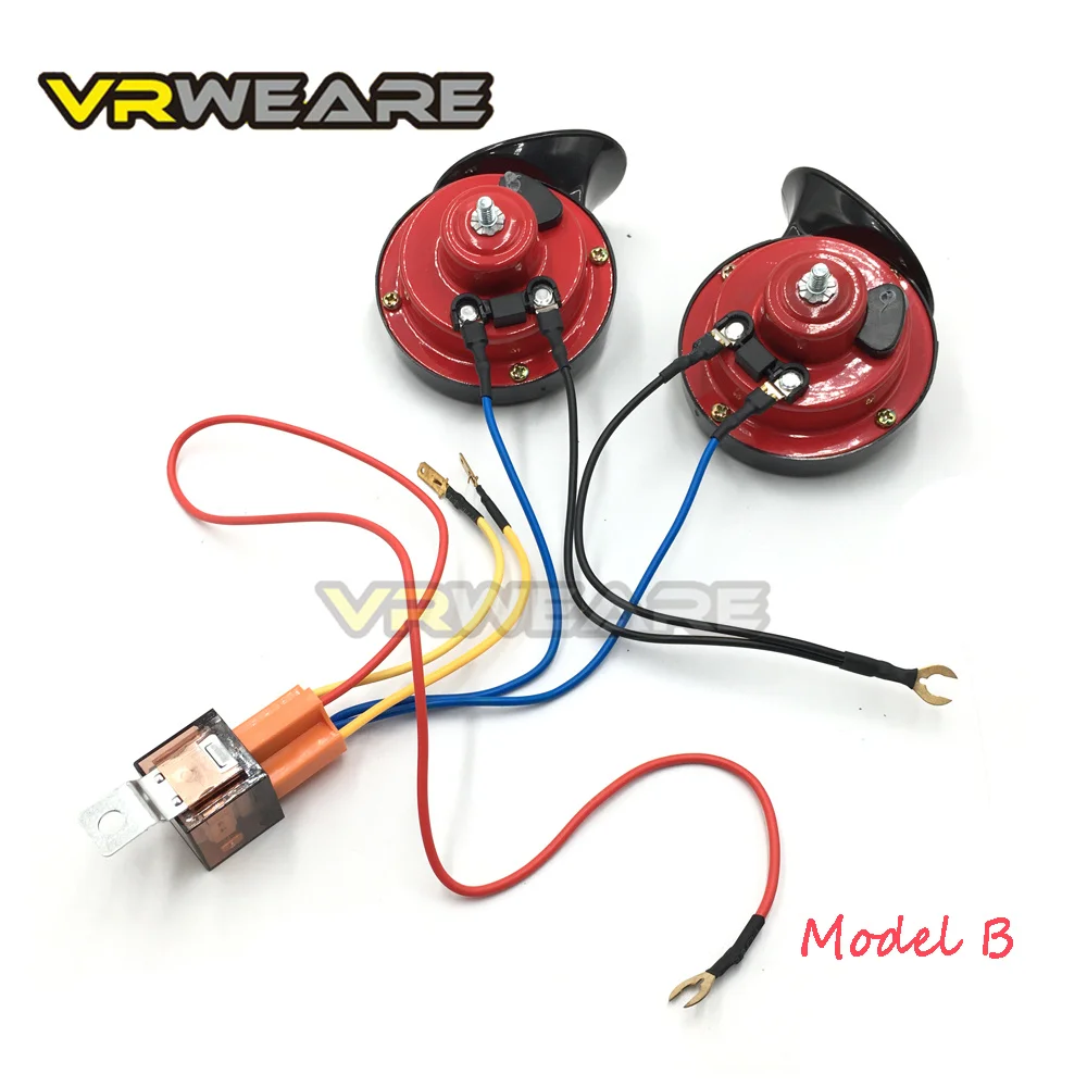 Universal 12V Horn Cable Relay Motorcycle Horn Wiring Harness Kit Car Truck Relay Fuse motorcycle horn