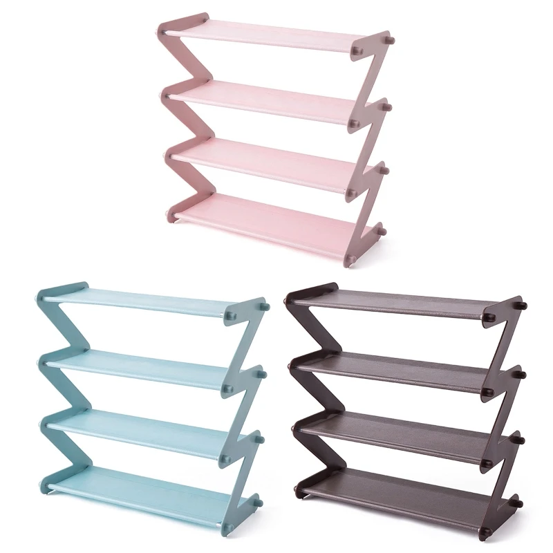 

Shaped Shoes Rack Multi Tier Shelf Holder Removable Furniture for Home Bedroom Dormitory
