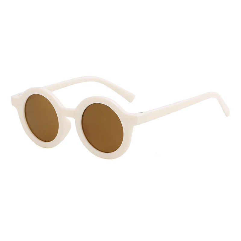 Round Frame Children's Trendy Baby UV Protection Multi Color Optional Sunglasses