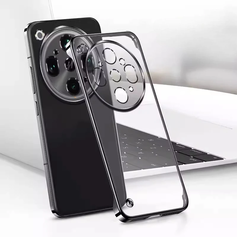 Ultra Plating Frameless Slim Transparent Hard Bumper Phone Case