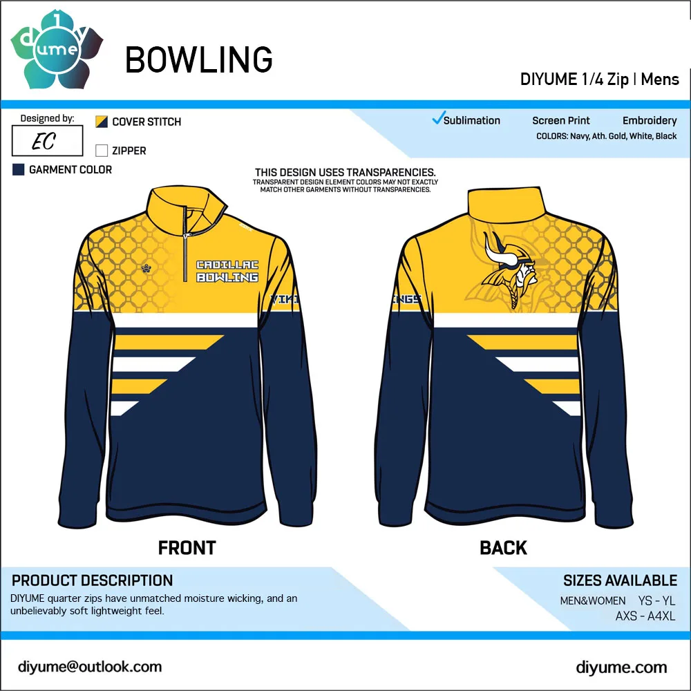 Long Sleeved POLO Shirt Quarter Zip Bowling Top Retro Simple Printed Men Women Kid Student Sports Clothing Durable Soft Tee