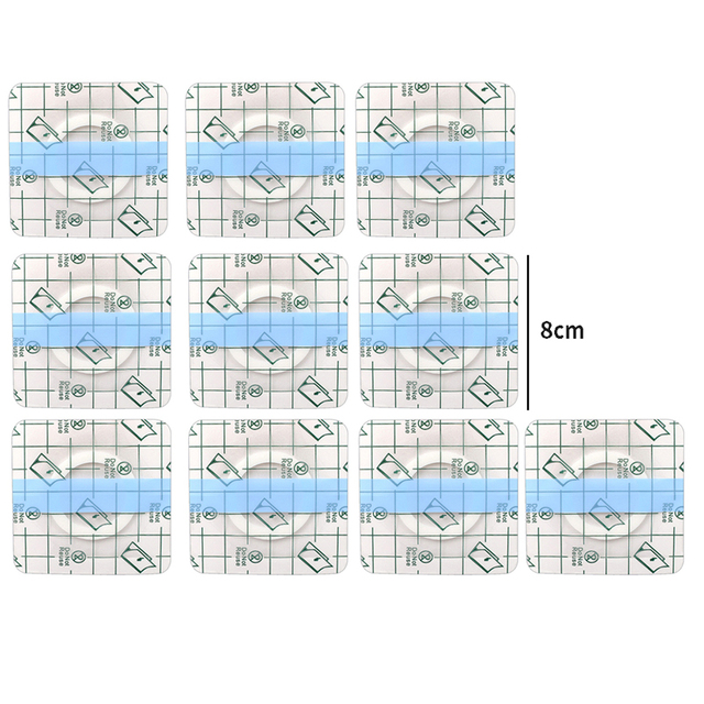 Waterproof Adhesive Patches Sensor Covers Patch Clear CGM Overpatch-Tape Adhesive Patches