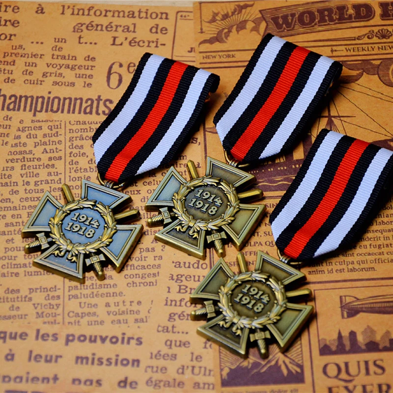 Prussia Germany Medal Hindeng Honor Cross Badge Con Nastro Retro Vintage Metal Spilla Collezione Riproduzione Ornamenti