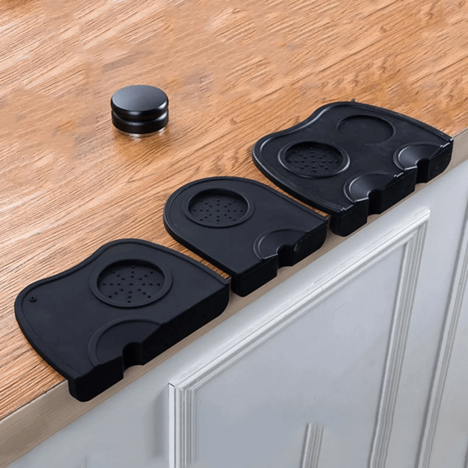 Description Picture 2 of itemEspresso Coffee Tampers Mat Silicone Tamper Holder Corner Mat Pad Anti-skid Tamper Mat Barista Coffeeware Tamping Tools