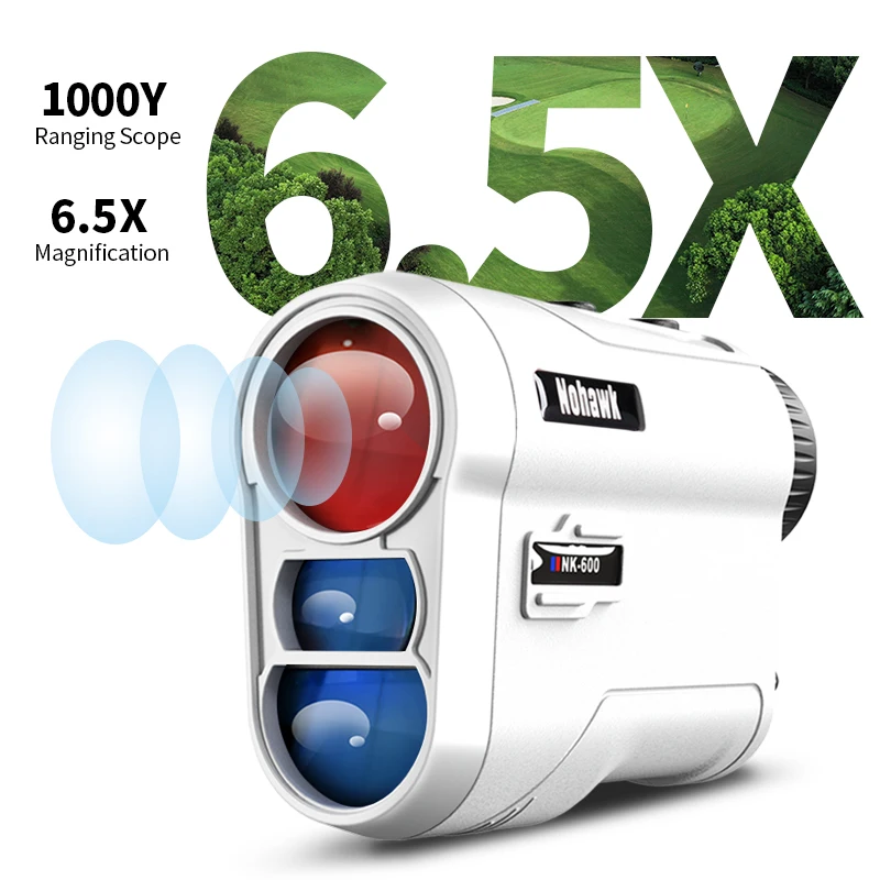 

600M NOHAWK Rechargeable Golf Laser Rangefinder Distance Meter Measuring Instrument Range Finder Telescope