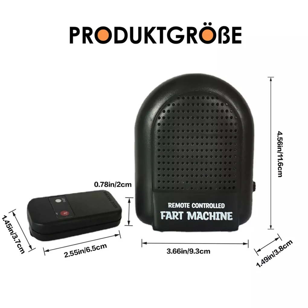 Black Remote Control Fart Sound Machine For Funny Pranks Making Surprising And Amusing Friends. Gag