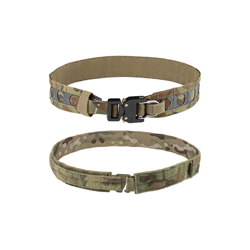 Tactical Raiders 2 Pollici Molle Military Riggers Battle Belt Snake Buckle Mc Multi Camo Tr057
