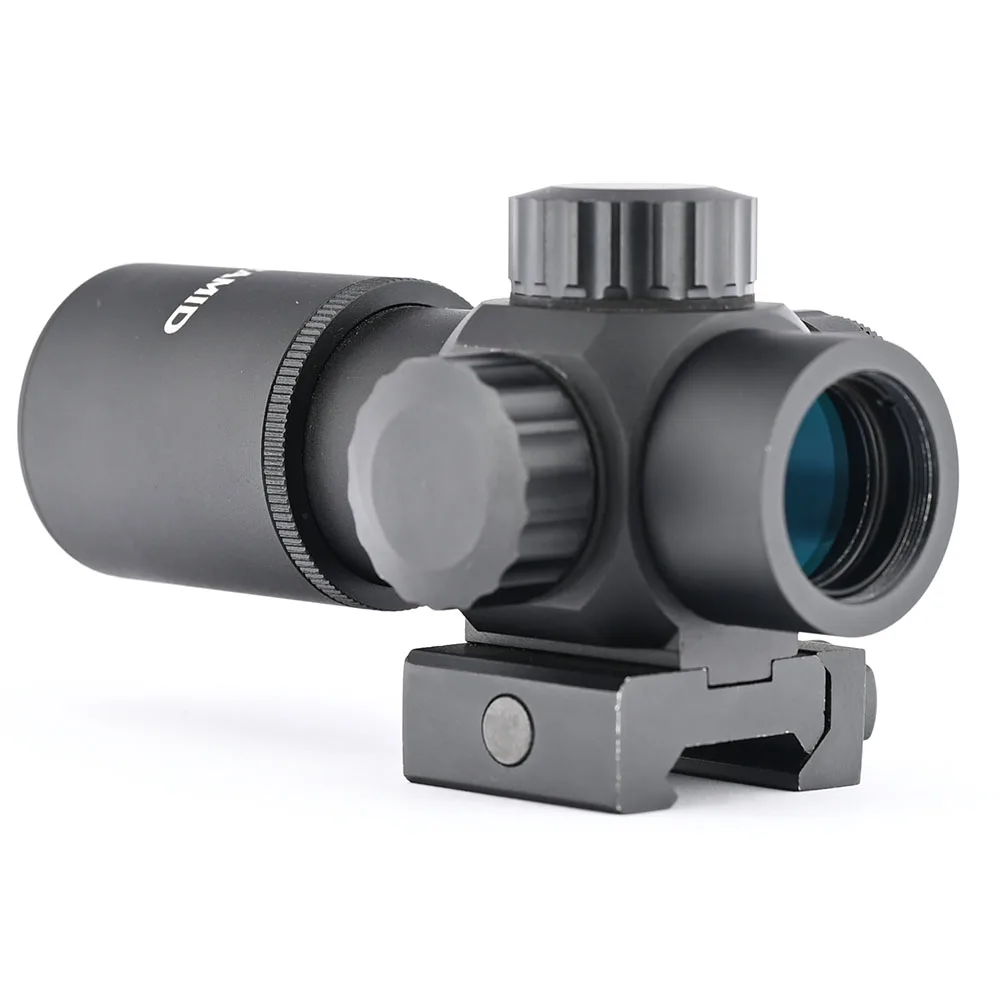 

Shooin Optics 1x20 Red Dot Optics Scope Riflescope 1/2 MOA Weaver Pic 20mm Mount R3195