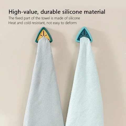 

Punch Free Towel Plug Holder Bathroom Organizer Rack Towels Storage Wash Cloth Clip Bathroom Kitchen Accessories Tool