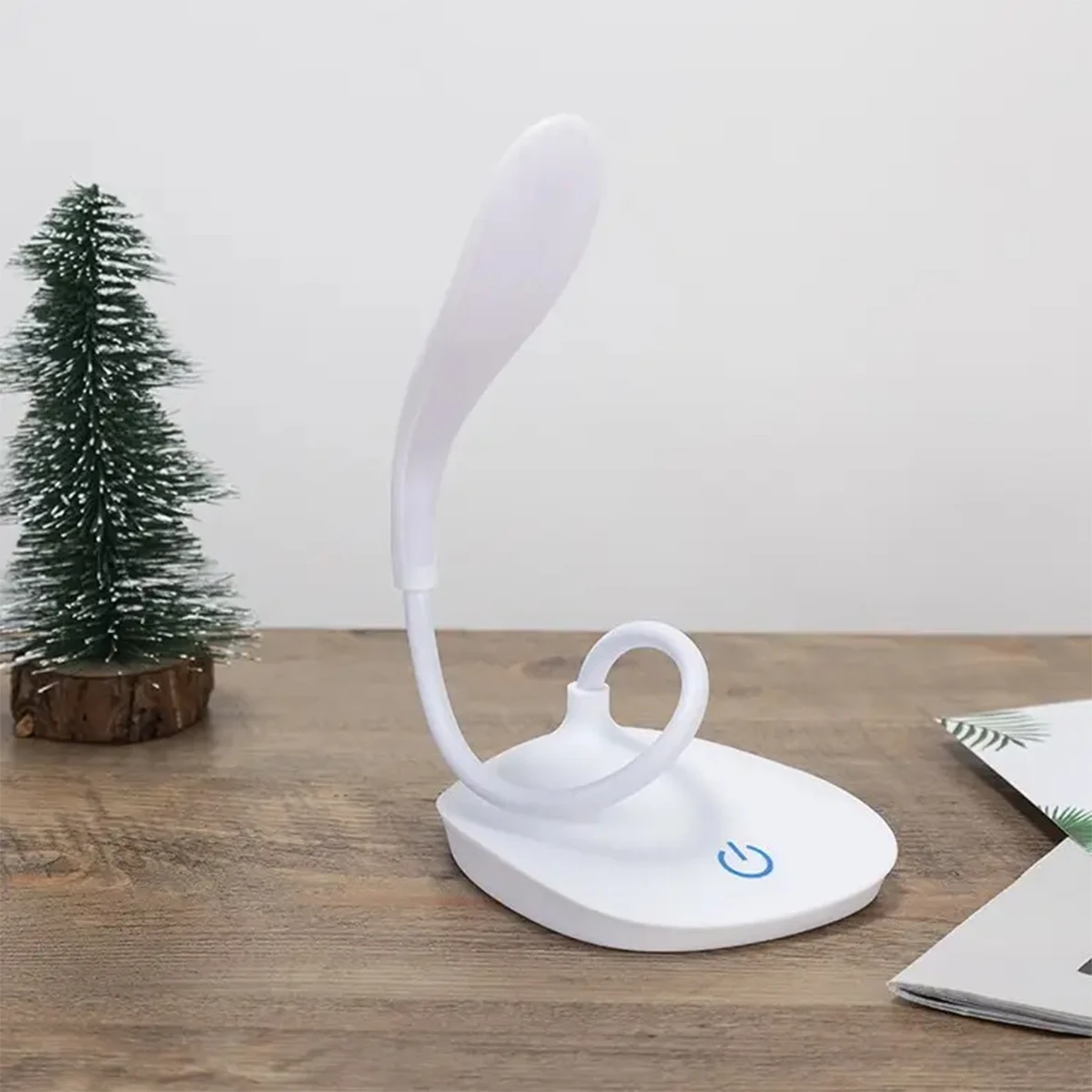 LED Desk Lamp - USB Charging Touch Control 3 Brightness Levels Foldable Night Light