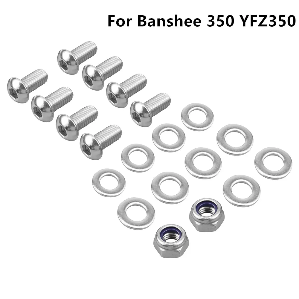 18 Pcs Front/Rear Bumper Bolts for Yamaha Banshee 350 YFZ350 1987-1998 2000-2006 YFZ350SE 05-06 YFZ350SP 2006 ATV Accessories