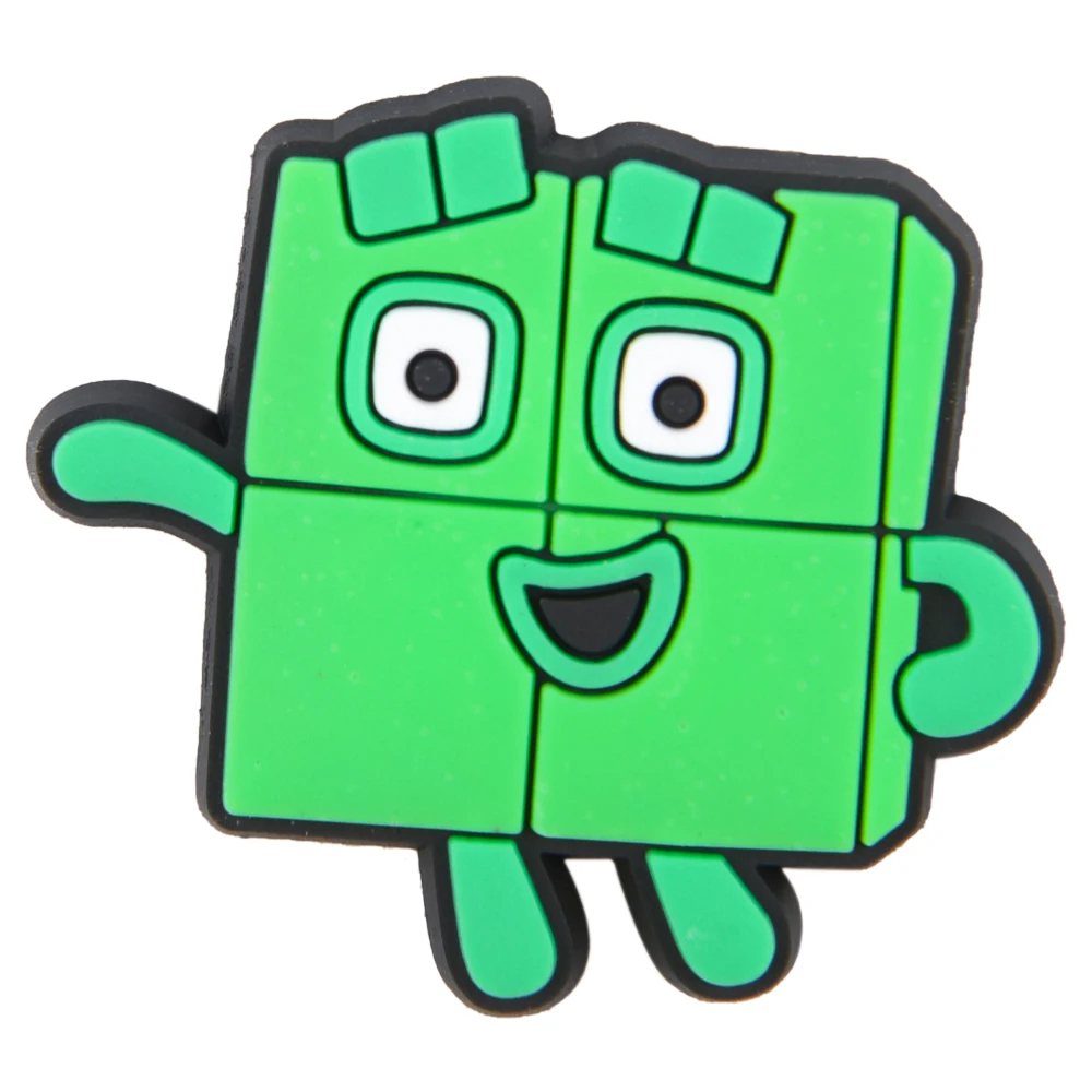 Cartoon Blocks Shoe Charms Shoes Decorations for Clogs Sandals Bracelets Accessories for Kids Boys Girls Birthday Party Gifts