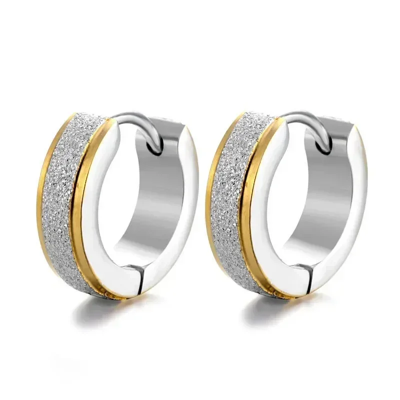 Simple Circle Stainless Steel Hoop Earrings Women Men Exquisite Unisex Clip on Earring Fashion Punk Jewelry Accessories hoop earrings ear clip earrings clip earrings ear clip ear accessories 1pc
