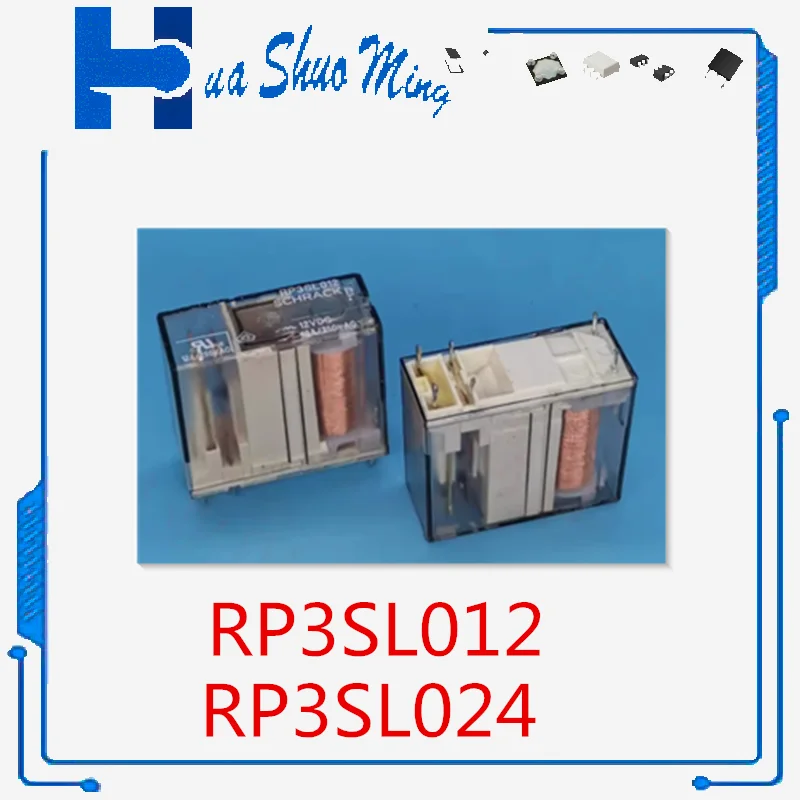 

2PCS/LOT RP3SL012 12VDC RP3SL024 24VDC 16A PIN6
