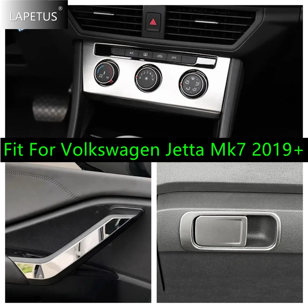

Silver Air Conditioning Panel / Inner Door Armrest / Glove Storage Box Accessories Cover For Volkswagen Jetta Mk7 2019 - 2022
