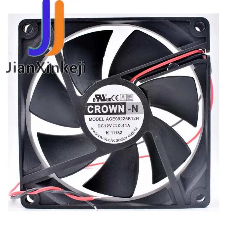 Original AGE09225S12H 9cm 9025 12V 0.41A computer chassis power cooling fan