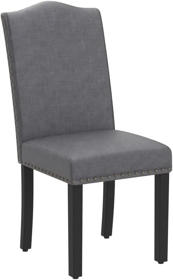 Dining Chairs with Rubber Wood Legs and Non-woven fabric Armless Chairs for Kitchen Living Room Hotel Wedding Lounge
