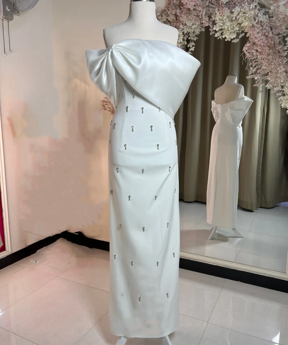 

Платье-миди ТРАПЕЦИЕВИДНОЕ с блестками и рюшами, без бретелек