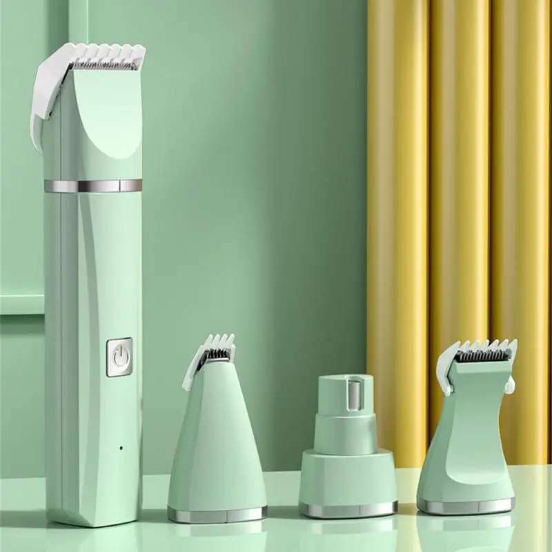 4-in-1 Pet Hair Remover Electric Silent Cat Dog Shaver Nail Grinder Electric Clippers Trimming Multi-function Nail Cutter Set pet hair trimmer dog hair trimmer dog clipper pet nail grinder pet clipper hair trimmer
