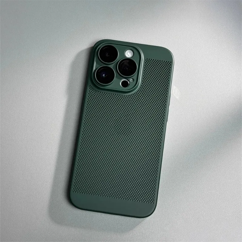 Ultra Thin Honeycomb Mesh Hard PC Case with Lens Protection and Heat Dissipation