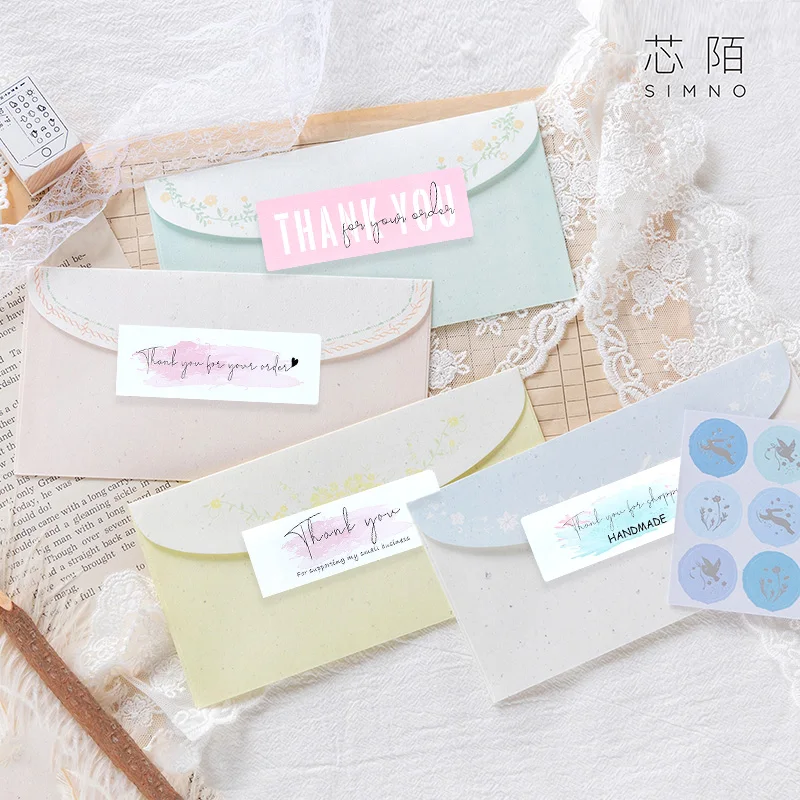 120Pcs Thank You for Your Order Stickers Labels for Envelope Sealing for Small Business Decor Sticker Stationery Package Decor
