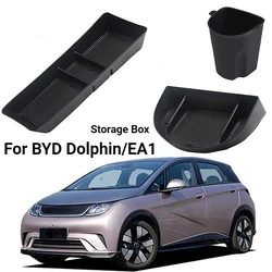 Car Storage Box For BYD Dolphin Central Control Storage Sundries Box Byd EA1 Cup Holder Rear Screen Storage Box Accessories