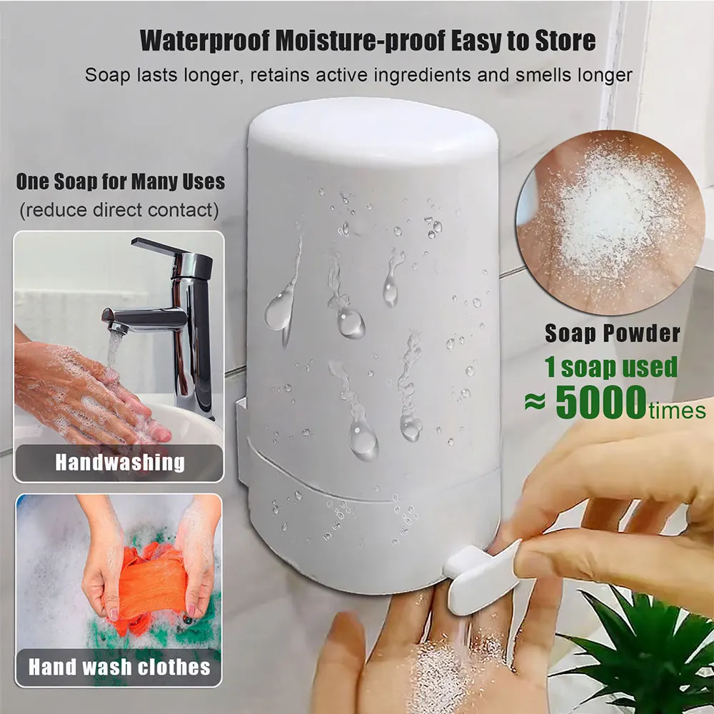 Pulverizador de jabón de pared: 3 niveles de pulverizacion ajustables, dispensador de jabón recargable impermeable para baño y cocina - Imagen 4