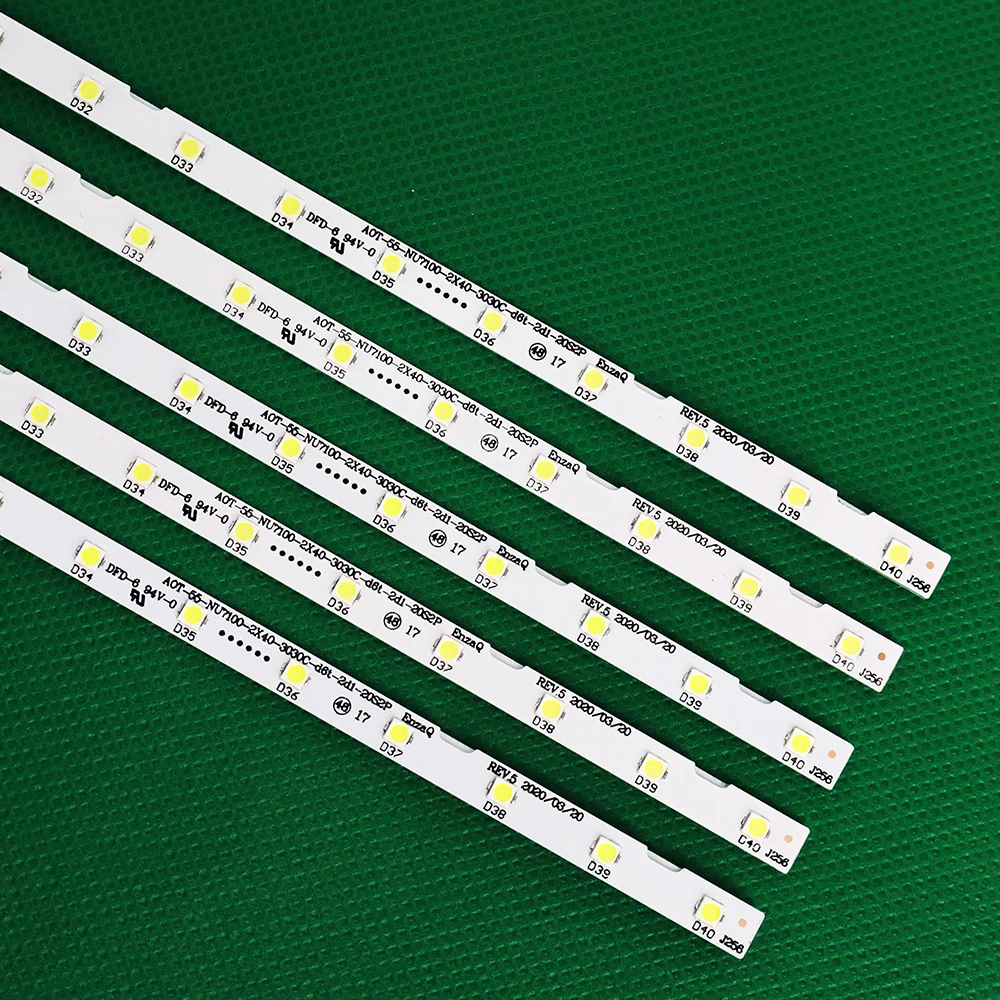 10ks LED podsvícení svléknout se pro UE55NU7100 UE55NU7105 55NU7100 BN96-45913A 46033A STS550AU9 UE55NU7170 UE55NU7300 UE55NU7400