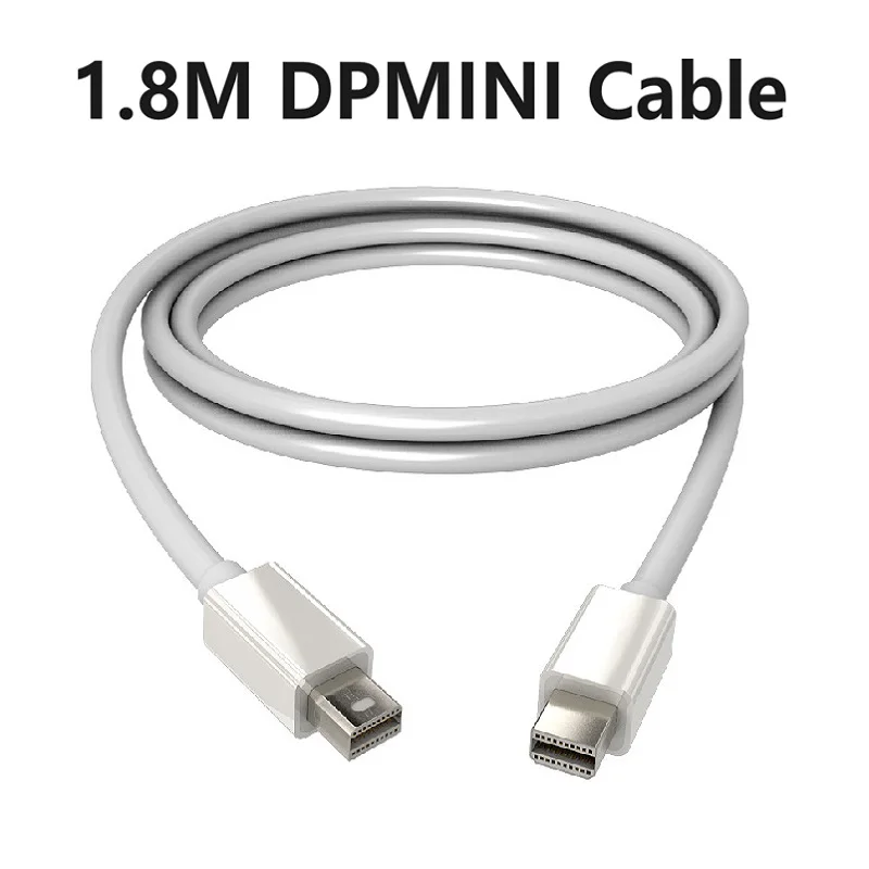 Cabo de Extensão Mini Displayport Mini DP para Mini DP 1080P Macho-Macho Adaptador DP para Thunderbolt Macbook Mac Lenovo Dell