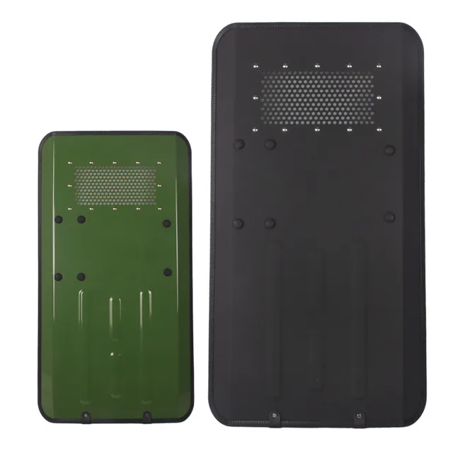 90x 50cm Metal Shield Aluminum Shield Protective Mirror Hand-Held Defense Security Rectangular Square Shield Edge Protection 1