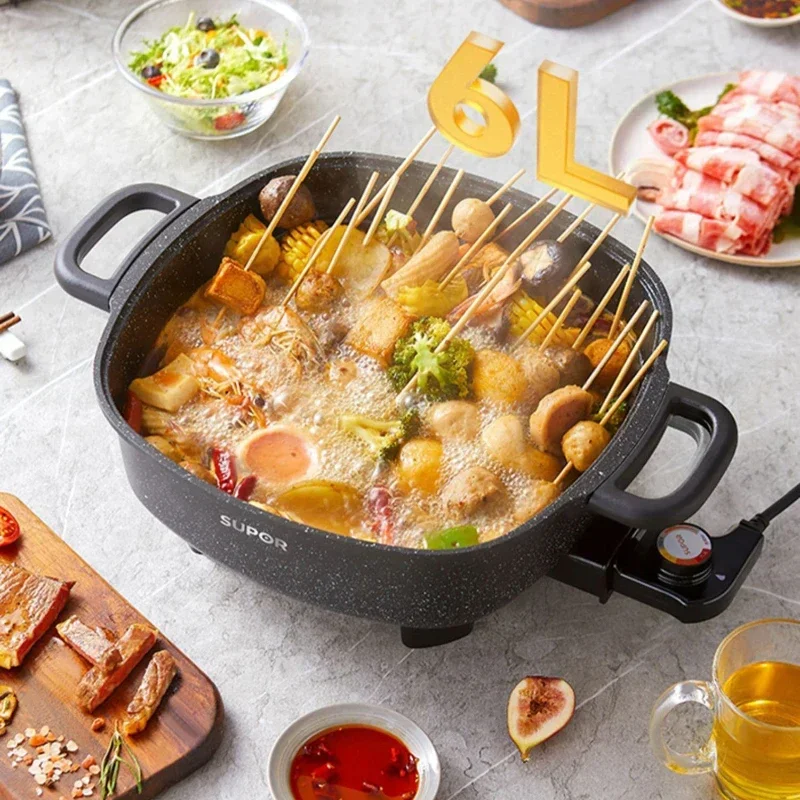 Electric Chafing Dish Household Pot Multi-Functional Integrated Electric  Caldron Food Warmer Electric Frying Pan Cooking - AliExpress