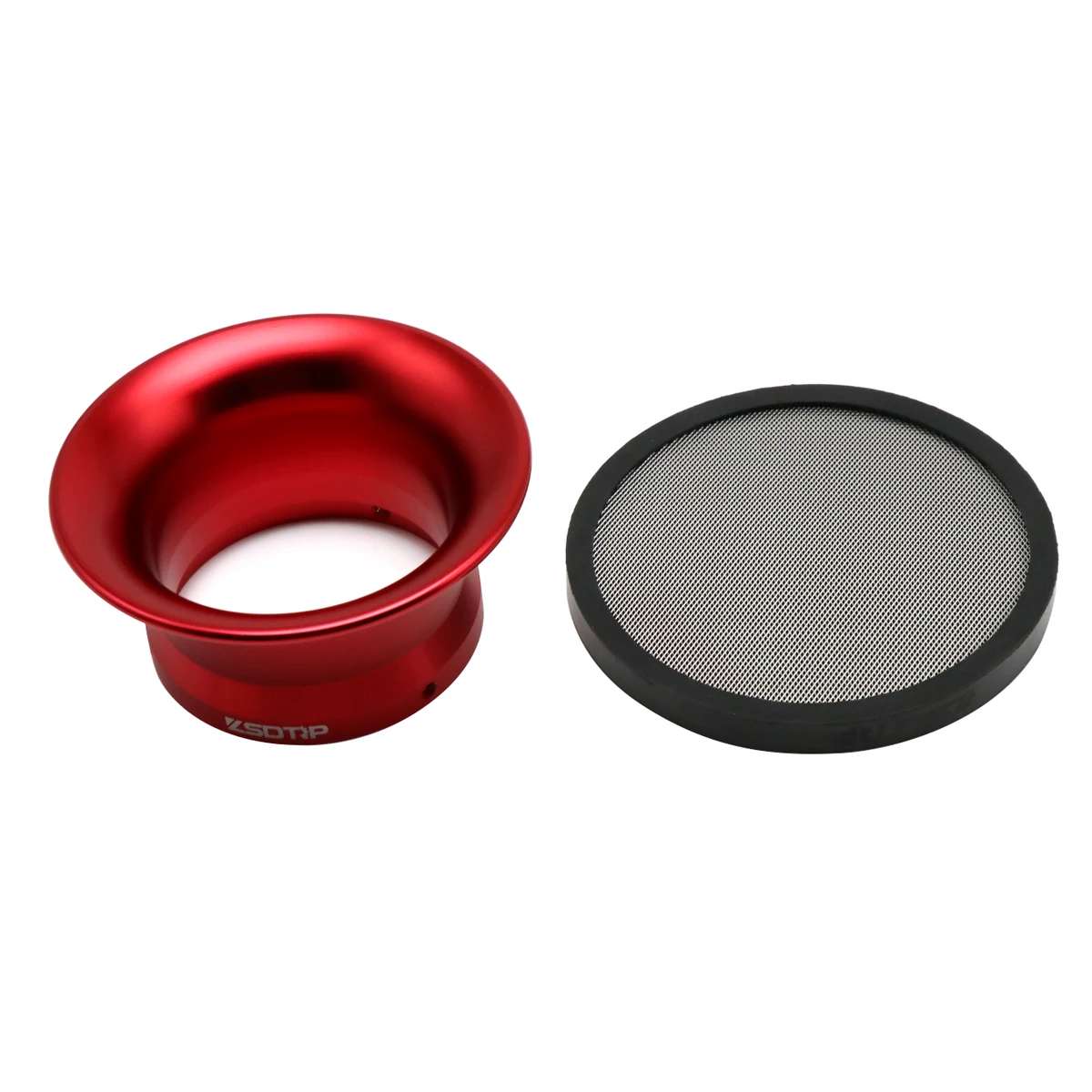 ZSDTRP 63mm 오토바이 기화기 에어 필터 인터페이스 PWM PWK 34 36 38 40 42mm 용 메쉬 네트가있는 윈드 컵 혼 속도 스택